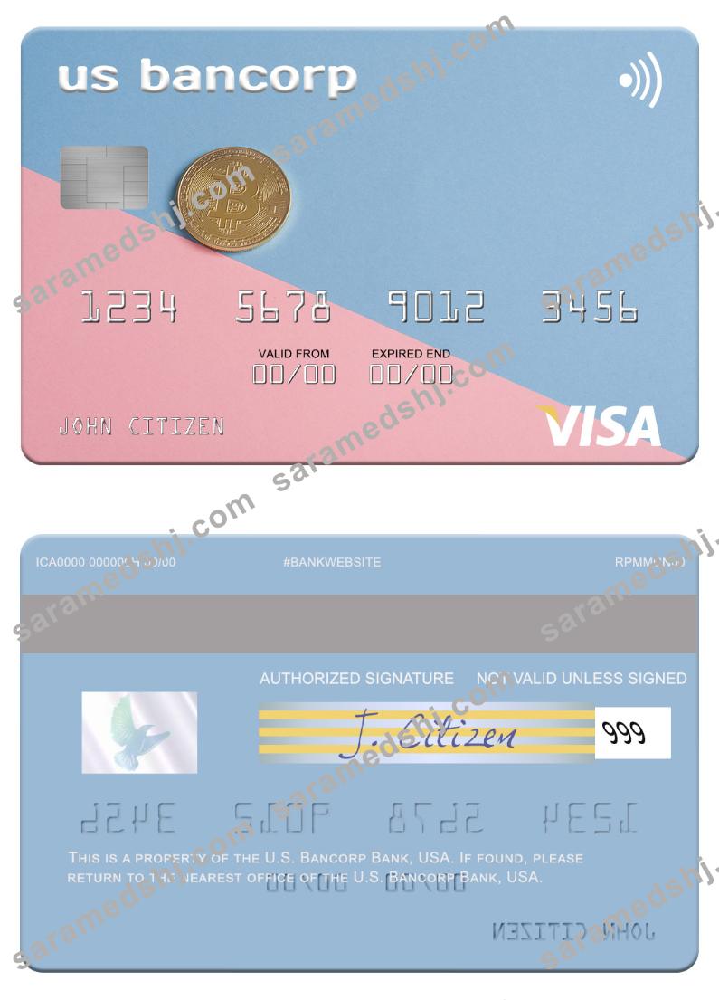 USA U.S. Bancorp Bank visa card